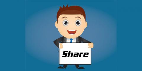 Share photos, website URLs, text and other items on social networking websites