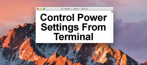 How to use commands int he Terminal window to control the power settings on the Apple Mac. Use pmset, caffeinate and systemsetup.