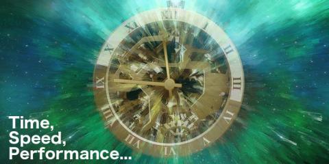 Time, speed and performance are all related - the faster you go the less time it takes!