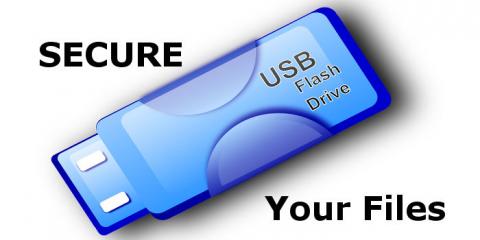 Secure the files on a USB flash drive by encrypting them using an Apple Mac