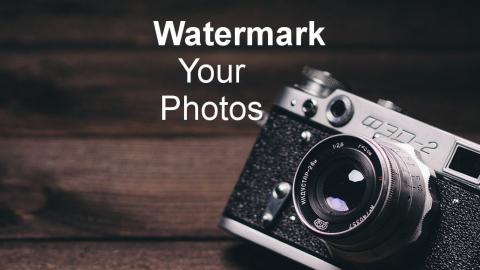 Protect your photos by adding a watermark to put off potential thieves using PhotoBulk Lite