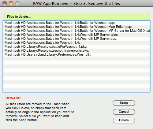 RAW App Remover