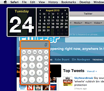 Mac OS X Dashboard