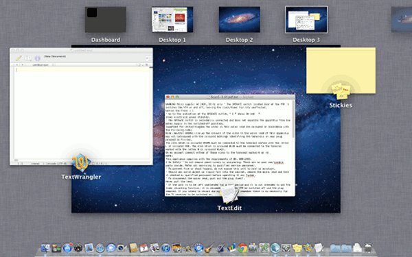 Mission Control in OS X