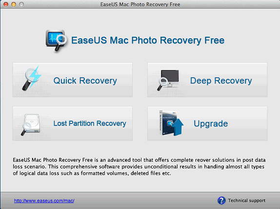EaseUS Mac Photo Recovery Free