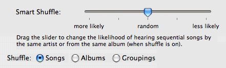 iTunes shuffle