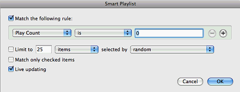 iTunes Smart Playlist