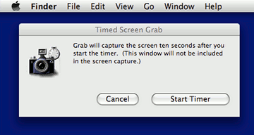 Mac OS X screen grab