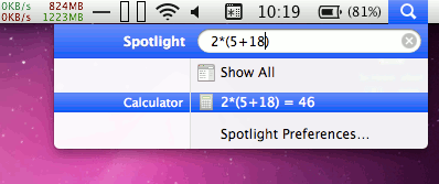 Spotlight calculator