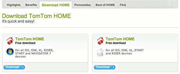 Apple Mac TomTom sat nav