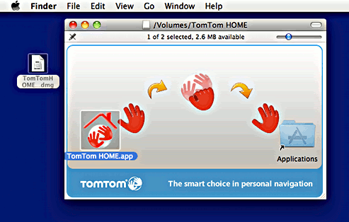 Apple Mac TomTom sat nav