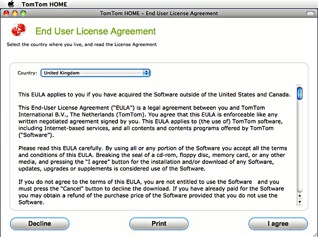 Apple Mac TomTom sat nav