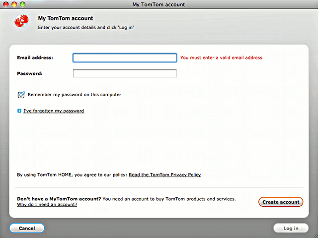 Apple Mac TomTom sat nav