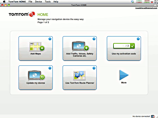 Apple Mac TomTom sat nav