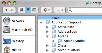 Apple Mac OS X Application Support