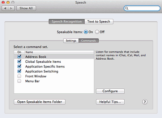 Apple Mac voice recognition