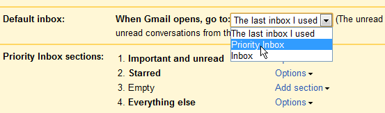 Google Mail Priority Inbox