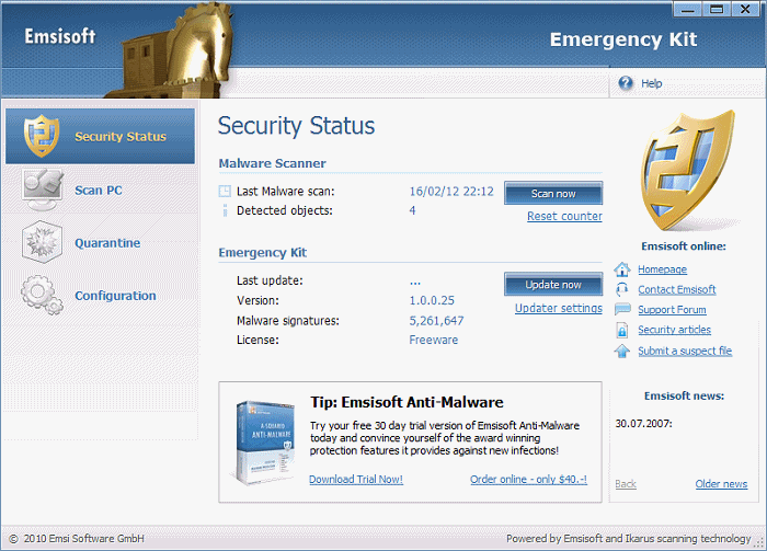 Emsisoft Emergency Kit