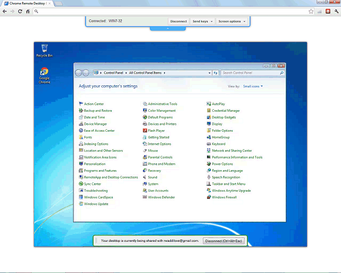 Chrome Remote Access