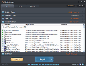 JetClean Windows cleanup tool