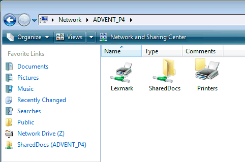 Explorer Favorite Links