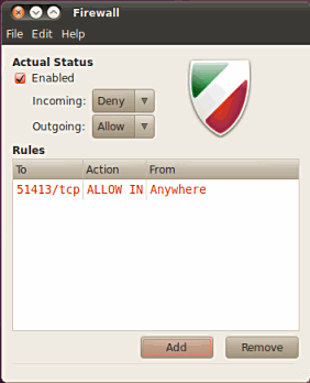 GUFW firewall for Linux