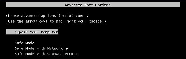 Windows Advanced Boot Options
