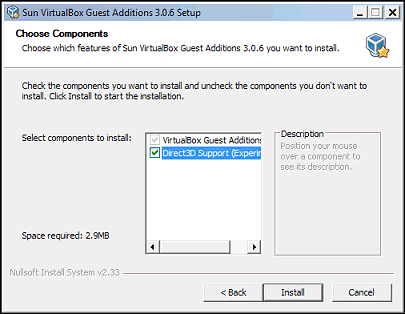 VirtualBox guest additions