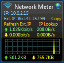 Wired Network Meter Windows 7 desktop gadget