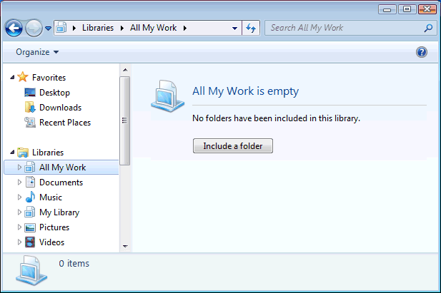 Windows 7 libraries