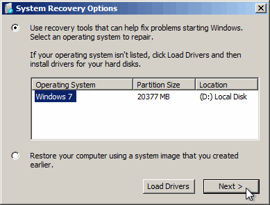 Windows 7 repair