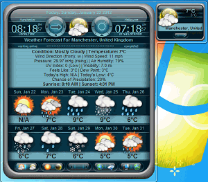 Pro Weather Windows 7 desktop gadget