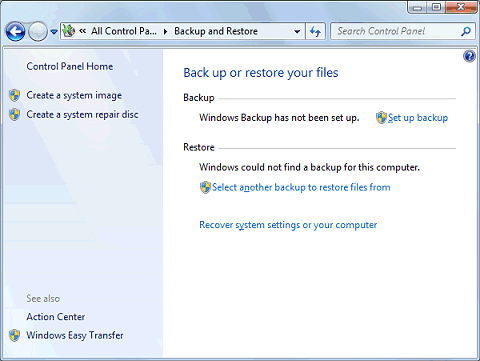 Windows 7 Backup