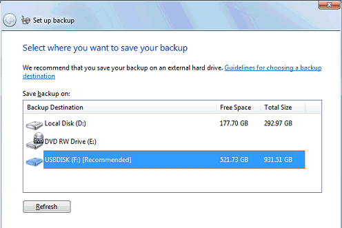 Windows 7 Backup