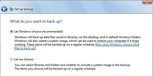 Windows 7 Backup