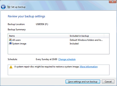 Windows 7 Backup
