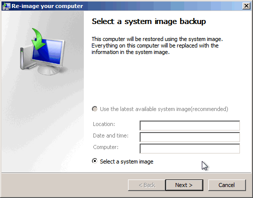 Windows 7 Backup and Restore