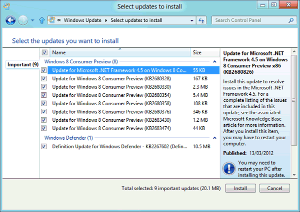 Windows 8 language settings