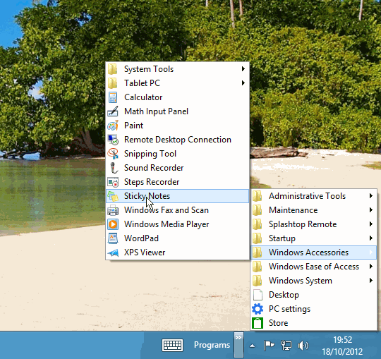 Windows 8 Start menu