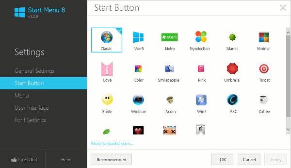 IObit Start Menu 8