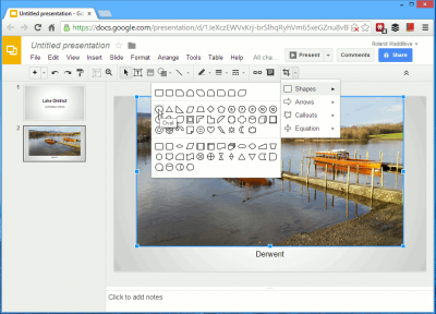 Editing images on Google Drive