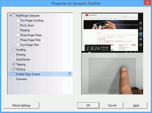Synaptics ClickPad