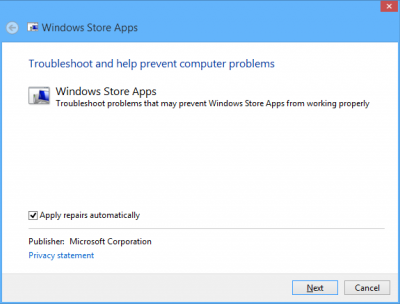 Troubleshoot apps from the Windows Store