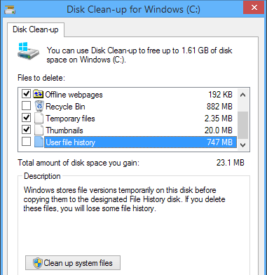 Disk Cleanup for Windows