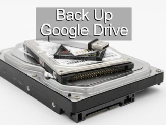 Back up Google Drive to a local hard disk drive or flash drive