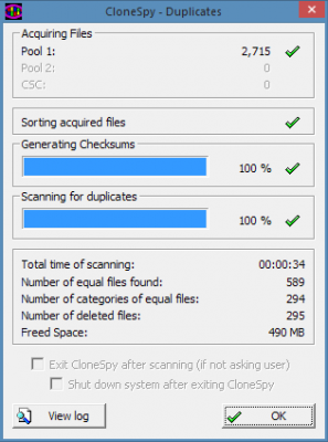 CloneSpy duplicate file finder