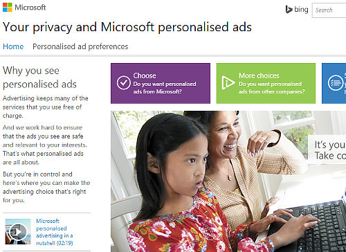 Microsoft ad choices