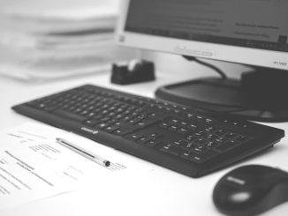 Computer keyboard and monitor. Sync files between computers