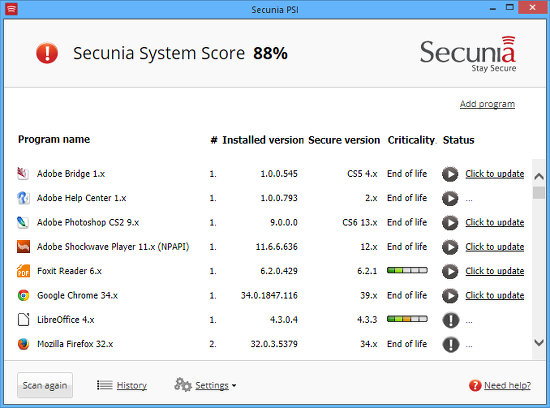 Secunia finds security updates