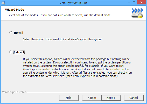 VeraCrypt volume creation